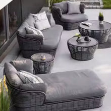 Muatkan imej ke dalam penonton Galeri, Calhoun Rattan Long Bed Outdoor Furniture