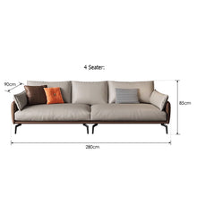 Muatkan imej ke dalam penonton Galeri, Carlo Nappa Leather Italian Design Sofa