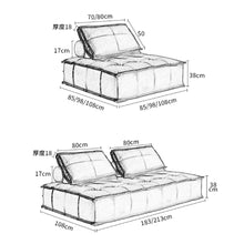 Muatkan imej ke dalam penonton Galeri, Dalton Tofu Block Modular Block Lounge Sofa