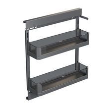 Load image into Gallery viewer, MIRAI Side Mounted Pull Out Basket With Undermount Soft Closing Slide - Dark Grey