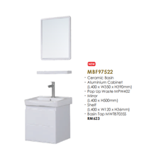 Muatkan imej ke dalam penonton Galeri, MOCHA Honeycomb Bathroom Furniture