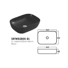 将图片加载到图库查看器,SORENTO Counter Top Basin (Ultra Thin Edge)