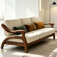 Muatkan imej ke dalam penonton Galeri, Osborn Curve Joint Solid Wood Frame Sofa