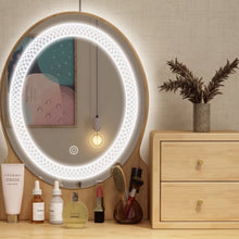 Muatkan imej ke dalam penonton Galeri, Eileen Natural Wood Dressing Table Set 0.6m to 0.8m