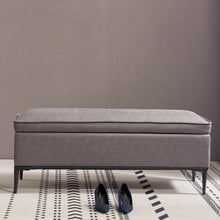 Muatkan imej ke dalam penonton Galeri, Stone Wash Free PU Leather Storage Bench