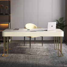 Muatkan imej ke dalam penonton Galeri, Kelly Slate Designer Study Work Desk With 3 Drawers Cabinet