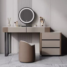 Muatkan imej ke dalam penonton Galeri, Olsen Slate Dressing Table Set With Side Cabinet 0.8m to 1.2m