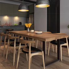 Muatkan imej ke dalam penonton Galeri, Wagner 5cm Pine Wood Dining Table 1.2m to 2.2m