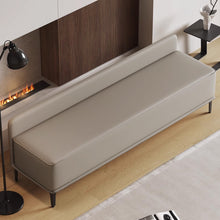 Muatkan imej ke dalam penonton Galeri, Arias Shoe Wearing PU Leather Bench