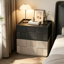 Muatkan imej ke dalam penonton Galeri, Lucille Box Weave Wooden Bedside Table