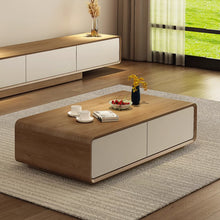 Muatkan imej ke dalam penonton Galeri, Koch Rounded Minimalist Wood Coffee Table