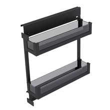 Muatkan imej ke dalam penonton Galeri, MIRAI 2 Tier Side Mounted Aluminium Basket (Attach With Door)