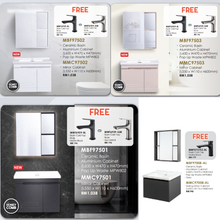 Muatkan imej ke dalam penonton Galeri, MOCHA Honeycomb Bathroom Furniture