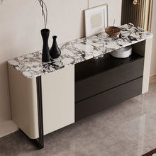 Load image into Gallery viewer, Khan Sintered Stone Sideboard Storage
