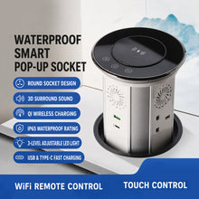 将图片加载到图库查看器,Smart Pop-Up Desk Socket – Waterproof 16A EU Outlet with Electric Lift