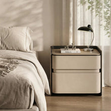 Muatkan imej ke dalam penonton Galeri, Hilario Soft Padding Leather Standalone Bedside Table