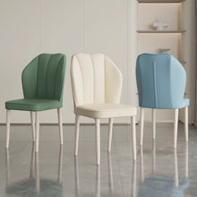 Muatkan imej ke dalam penonton Galeri, Kyan Designer Backrest Cream Leg Dining Chair