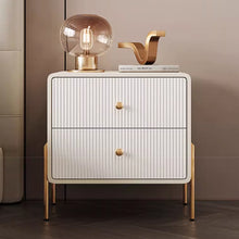 Muatkan imej ke dalam penonton Galeri, Stein PU Leather Side Modern Bedside Table
