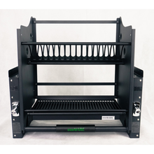 Load image into Gallery viewer, MIRAI Luxury Stainless Steel Up & Down Storage Kit With Dish Rack Basket (201) - Black
