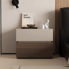 Muatkan imej ke dalam penonton Galeri, Knox Designer Dual Color Wood Bedside Table