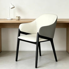 将图片加载到图库查看器,Hebert PU Leather Backrest Slope Dining Chair