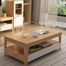 Muatkan imej ke dalam penonton Galeri, Callahan Solid Wood Modern Coffee Table