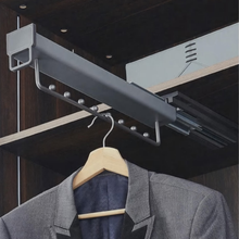 Load image into Gallery viewer, MIRAI Top Mounted Pull Out Closet Rail Hanger (Dark Grey)