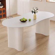 Muatkan imej ke dalam penonton Galeri, Elise Designer Cream Luxury Dining Table 1.2m to 1.8m
