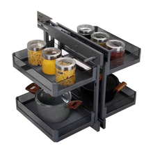 将图片加载到图库查看器,MIRAI Aluminium Magic Corner Basket With Soft Closing