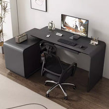 Muatkan imej ke dalam penonton Galeri, Cohen Multifunctional Study Work Gaming Desk Black White