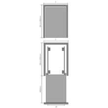 Muatkan imej ke dalam penonton Galeri, MIRAI 2 Tier Side Hang Mount Super Storage Aluminium Basket (Attach With Door)