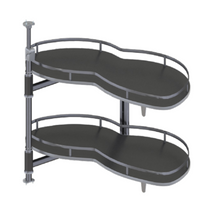 将图片加载到图库查看器,MIRAI Magic Corner Basket With Soft Closing - Dark Grey