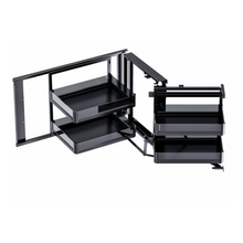 Load image into Gallery viewer, MIRAI Magic Corner Basket With Soft Closing Slide - Dark Grey