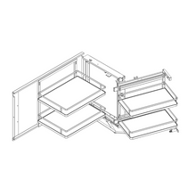 将图片加载到图库查看器,MIRAI Magic Corner Basket With Soft Closing Slide - Dark Grey