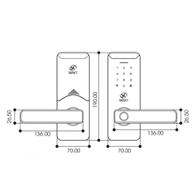 Muatkan imej ke dalam penonton Galeri, SKISET Smart Digital Lock T-5