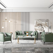 将图片加载到图库查看器,Beate PU Leather Minimalist Curve Edge Sofa