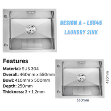 将图片加载到图库查看器,LEVANZO Laundry Sink