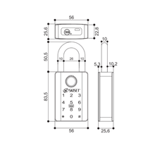 Load image into Gallery viewer, SKISET Smart Digital Lock SP-800