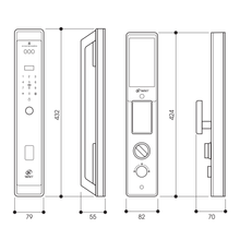 Muatkan imej ke dalam penonton Galeri, SKISET Smart Digital Lock X-60