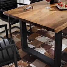 Muatkan imej ke dalam penonton Galeri, Yara Designer Solid Wood Dining Table 1.2m to 2m