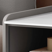 Muatkan imej ke dalam penonton Galeri, Obrien Slate Top Luxury Gold Bedside Table
