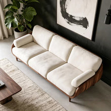 Load image into Gallery viewer, Refugio Premium Luxury Solid Wood Fabric Cushion Sofa