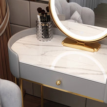 Muatkan imej ke dalam penonton Galeri, Haney Celebrity Round Edge Dressing Table Set 0.8m to 1.2m