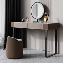 Muatkan imej ke dalam penonton Galeri, Olsen Slate Dressing Table Set With Side Cabinet 0.8m to 1.2m