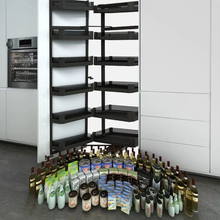 Muatkan imej ke dalam penonton Galeri, MIRAI High Cabinet Storage Aluminium Pantry Basket
