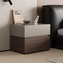 Muatkan imej ke dalam penonton Galeri, Knox Designer Dual Color Wood Bedside Table