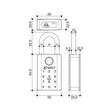 Muatkan imej ke dalam penonton Galeri, SKISET Smart Digital Padlock SP-800