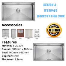 将图片加载到图库查看器,LEVANZO Workstation Sink