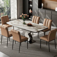 将图片加载到图库查看器,Horacio Saddle Leather Cushion Dining Chair