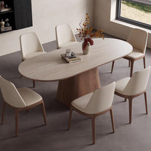 Muatkan imej ke dalam penonton Galeri, Corbett Modern Solid Ash Wood Dining Table